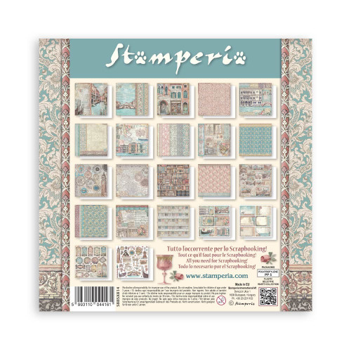 STAMPERIA VENICE BLOCK 20.3/20.3 CM -SBBSXB14