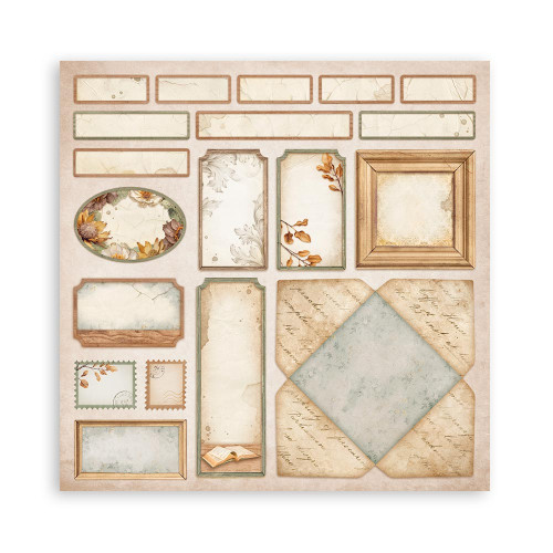 STAMPERIA GOLDEN HARMONY BLOCK 30.5/30.5 CM - SBBXLB17