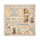 STAMPERIA GOLDEN HARMONY BLOCK 30.5/30.5 CM - SBBXLB17