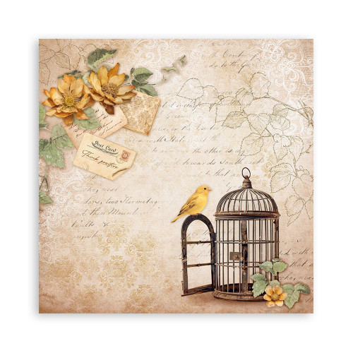 STAMPERIA GOLDEN HARMONY BLOCK 30.5/30.5 CM - SBBXLB17