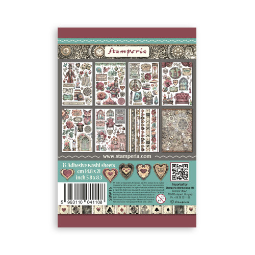 STAMPERIA MASTER OF MAGIC WASHI PAD 8 ЛИСТА A5 -SBW16