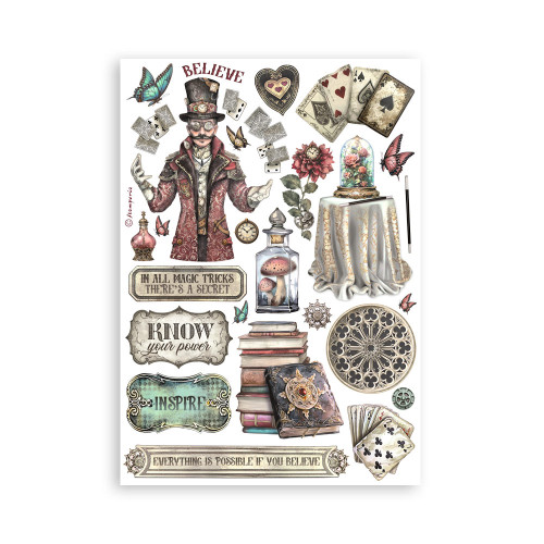 STAMPERIA MASTER OF MAGIC WASHI PAD 8 ЛИСТА A5 -SBW16