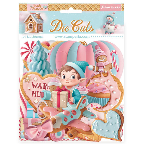 STAMPERIA CANDY CHRISTMAS DIE CUTS DFLDC118