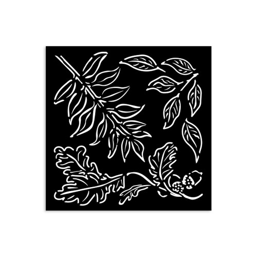 STAMPERIA ACORNS TEMPLATE 12 X 12 CM - KSTDS - 15