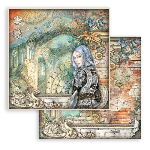 STAMPERIA SIR VAGABOND IN FANTASY WORLD DESIGNER BLOCK 30.5/30.5CM - SBBL148
