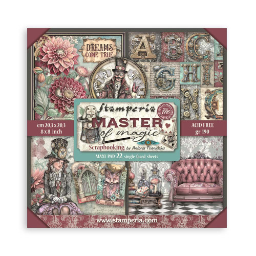 STAMPERIA MASTER OF MAGIC БЛОКЧЕ 20,3/20,3 СМ -SBBSXB09
