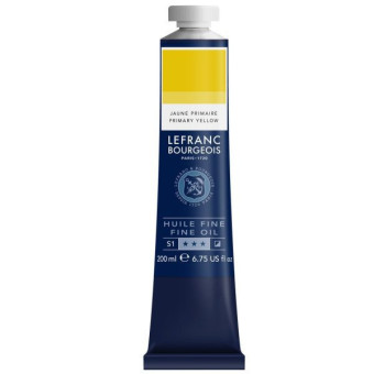 L&B OIL PAINT FINE 200 ML - BASIC YELLOW 301808