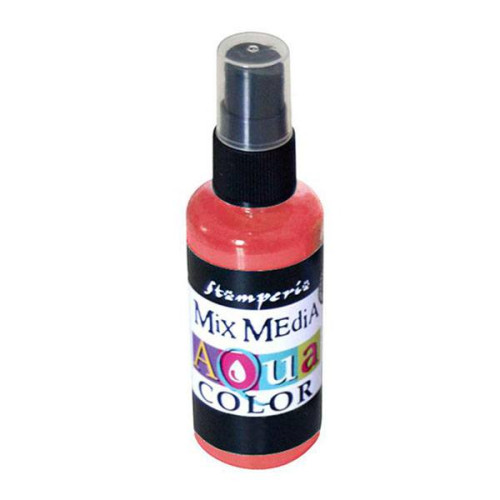 STAMPERIA MIX MEDIA AQUA COLOR 60 ML RED - KAQ009