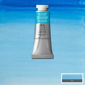 W&N АКВАРЕЛНА БОЯ PROFESSIONAL 14 МЛ. - MANGANESE BLUE HUE