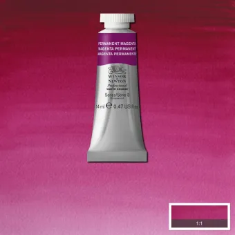 W&N АКВАРЕЛНА БОЯ PROFESSIONAL 14 МЛ. - PERMANENT MAGENTA