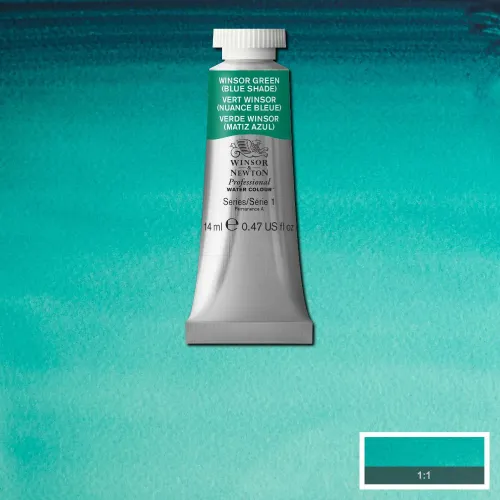 W&N АКВАРЕЛНА БОЯ PROFESSIONAL 14МЛ-WINSOR GREEN BLUE SHADE