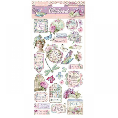 STAMPERIA CARDBOARD FIGURES FOR DECORATION 31 PCS. DFLCB04