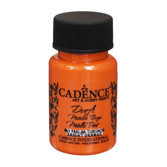 CADENCE ACRYLIC PAINT METALLIC DORA 50 ML. - BRIGHT ORANGE 169