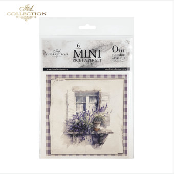 ITD COLLECTION MINI RICE PAPER SET 6PCS 14.8X14.8CM - RSM081