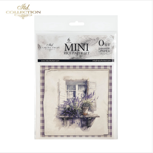 ITD COLLECTION MINI RICE PAPER SET 6PCS 14.8X14.8CM - RSM081