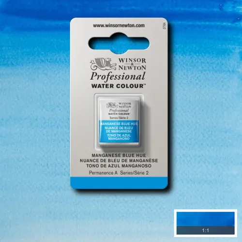 W&N WATERCOLOUR PAINT PROFESSIONAL H/PAN - MANGANESE BLUE HUE
