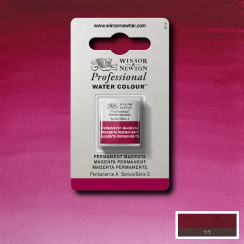 W&N АКВАРЕЛНА БОЯ PROFESSIONAL H/PAN - PERMANENT MAGENTA
