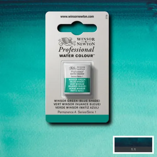 W&N АКВАРЕЛНА БОЯ PROFESSIONAL H/PAN - WINSOR GREEN BLUE SH