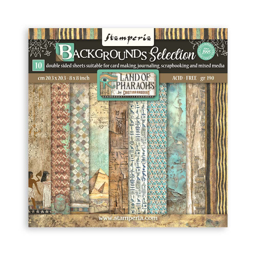 STAMPERIA BACKGROUNDS BLOCK 20.3/20.3 CM -SBBS106