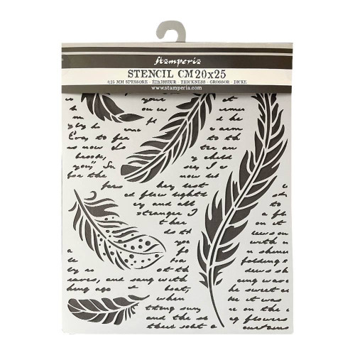 STAMPERIA MEDIA STENCIL - TEMPLATE 20 X 25 CM - KSTD112