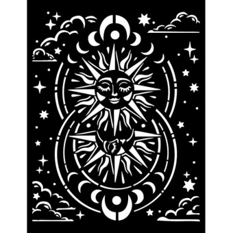 STAMPERIA MEDIA STENCIL - ШАБЛОН 20 Х 25 СМ - KSTD117
