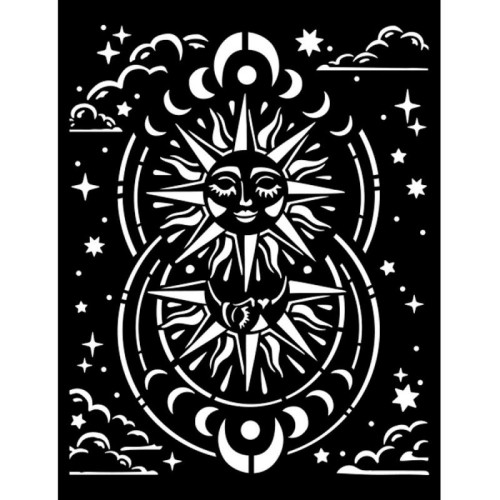 STAMPERIA MEDIA STENCIL - ШАБЛОН 20 Х 25 СМ - KSTD117