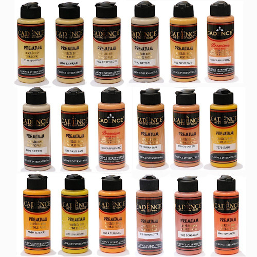 CADENCE ACRYLIC PAINT PREMIUM 120 ML. - FLUORESCENT ORANGE