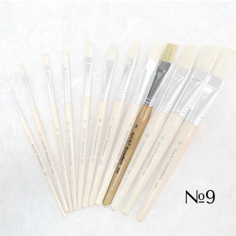 STANDARD BRUSH BRISTLE WITH SHORT HANDLE №9