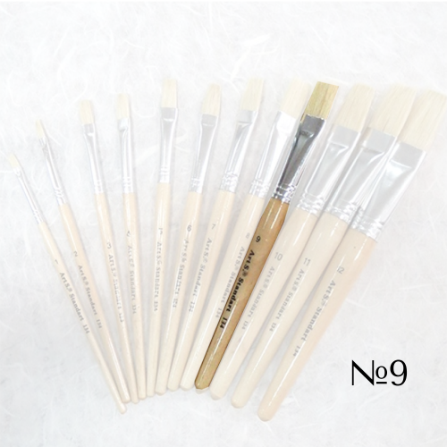 STANDARD BRUSH BRISTLE WITH SHORT HANDLE №9