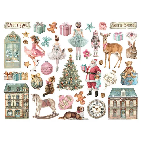STAMPERIA WINTER MAGIC DIE CUTS DFLDC138