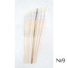 STANDARD BRUSH FLAT WITH LONG HANDLE №9