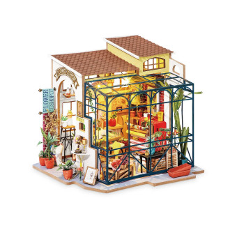 ROBOTIME 3D ДЪРВЕН ПЪЗЕЛ EMILY'S FLOWER SHOP DG145