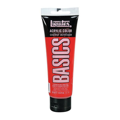 LIQUITEX АКРИЛНА БОЯ BASICS 118 МЛ-КАДМИЕВА ЧЕРВЕНА 1046311