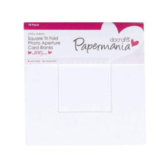 DOCRAFTS CARDS WITH ENVELOPES 13.5/13.5CM 10PCS - PMA 150207