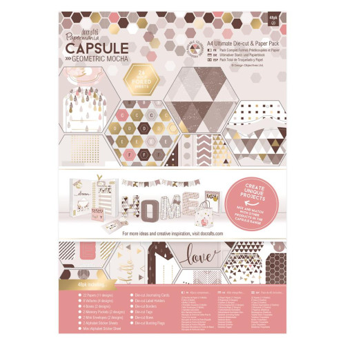 DOCRAFTS DESIGNER PAPER A4 ASSORTED - PMA 160243