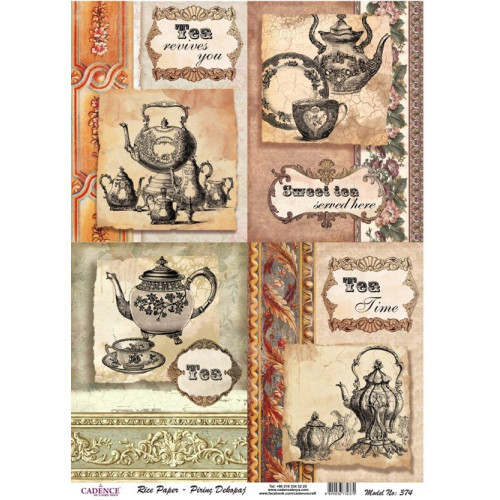 CADENCE DECOUPAGE RICE PAPER A3 - 374