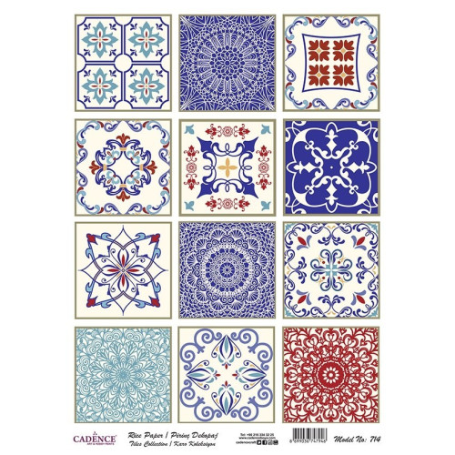 CADENCE DECOUPAGE RICE PAPER A3 - 714