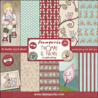 STAMPERIA BLOCK DESIGNER PAPER 30.5/30.5 CM - SBBL17