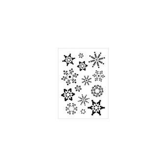 DAILY ART UNIVERSAL TEMPLATE A4 SNOWFLAKES DA17ST0246