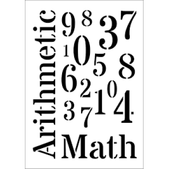 DAILY ART УНИВЕРСАЛЕН ШАБЛОН А5 NUMBERS DA17ST0302