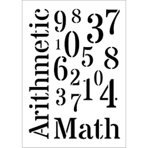 DAILY ART УНИВЕРСАЛЕН ШАБЛОН А5 NUMBERS DA17ST0302