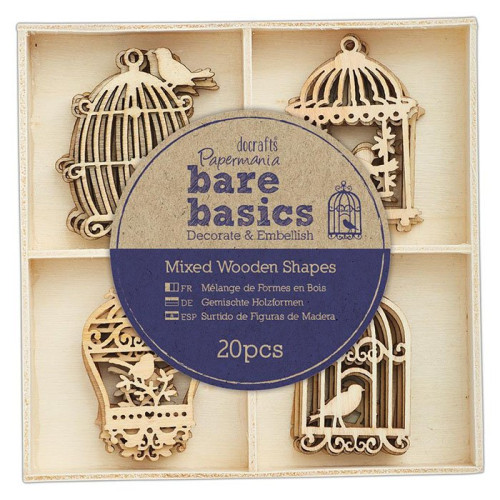 DOCRAFTS WOODEN FIGURES FOR DECORATION BIRDCAGES - PMA 174693
