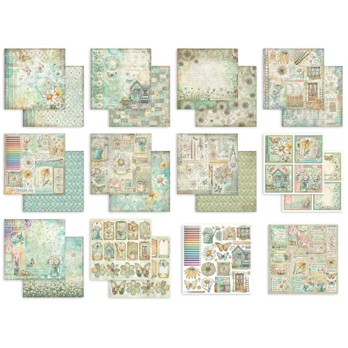 STAMPERIA DAISY ART BLOCK 30.5/30.5 CM - SBBL182