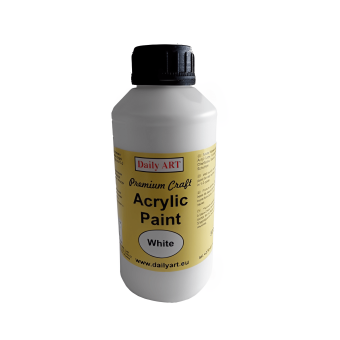 DAILY ART ACRYLIC PAINT MAT 500 ML - WHITE