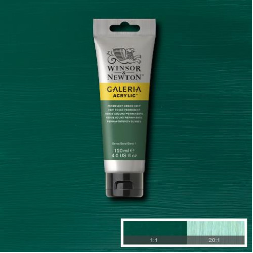 W&N АКРИЛНА БОЯ GALERIA 120 МЛ - ПЕРМ. ЗЕЛЕНА ТЪМНА 2131482