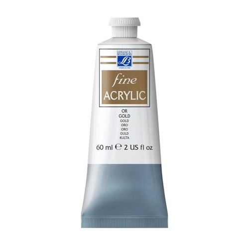 L&B ACRYLIC PAINT FINE 60 ML - GOLD 700