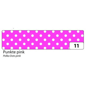 FOLIA WASHI TAPE - ЛЕПЕНКА ЗА ДЕКОРАЦИЯ - РОЗОВО НА ТОЧКИ