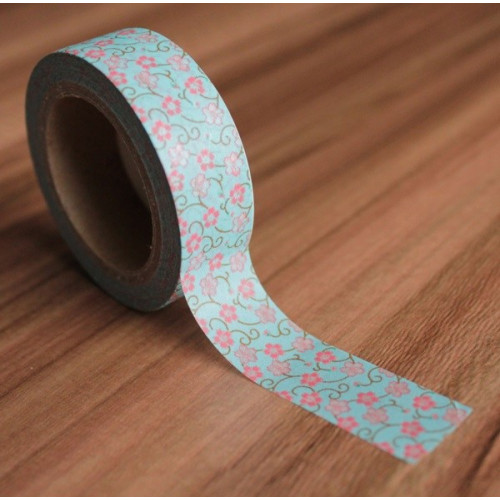 FOLIA WASHI TAPE - ЛЕПЕНКА ЗА ДЕКОРАЦИЯ - МАЛКИ ЦВЕТЯ