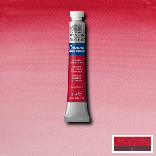 W&N АКВАРЕЛНА БОЯ COTMAN 8 МЛ. - ALIZARIN CRIMSON - 8840079