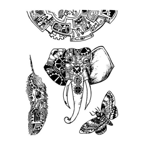 STAMPERIA MIXED MEDIA STAMPS - RUBBER STAMPS WTKAT03